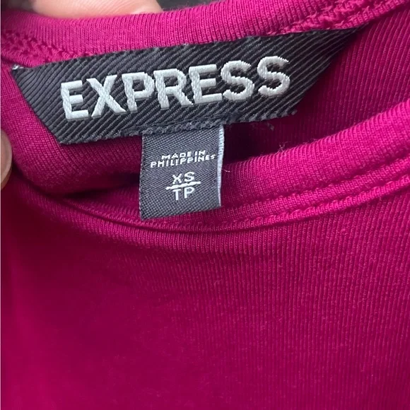 Express Vibrant Fuchsia XS Ruched Bodycon Tank Dress - Picture 4 of 8